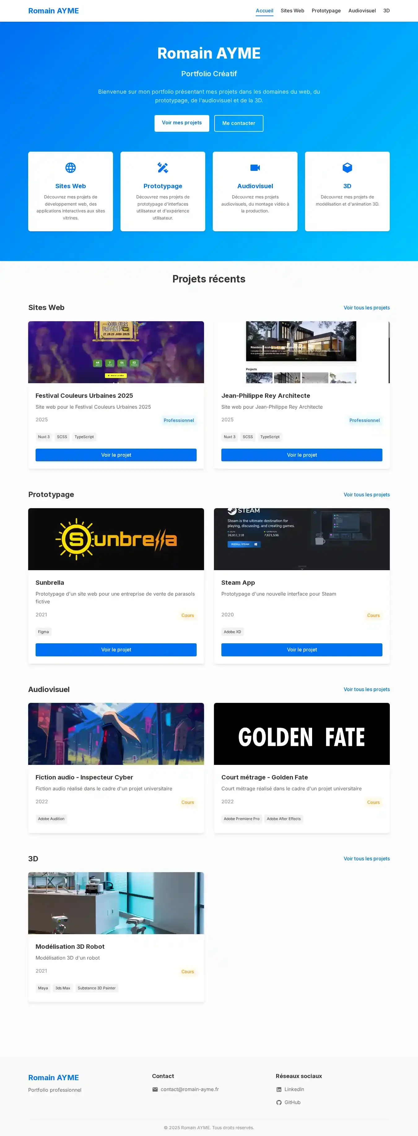 Portfolio Créatif 2H